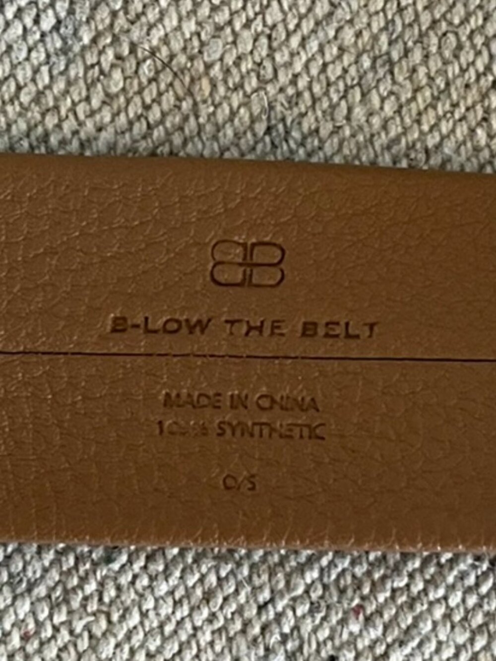 B-Low the Belt Woman's Tan Leather Fashion Belt Sz os - Picture 3 of 6